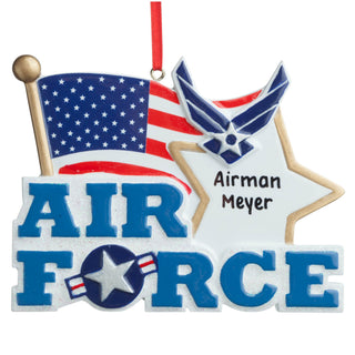 Personalized Air Force Ornament