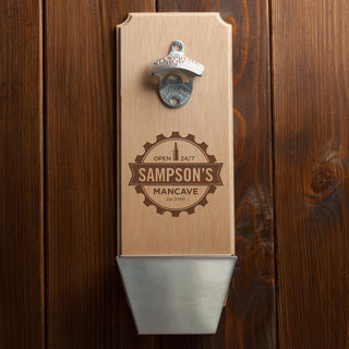 Open 24/7 Personalized Wall Bottle Opener