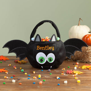 Personalized Bat Halloween Basket
