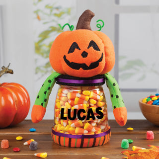 Personalized Jack-O-Lantern Treat Jar