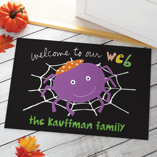 Sandra Magsamen Welcome To Our Web Personalized Doormat