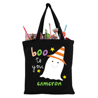 Sandra Magsamen Goofy Ghost Personalized Treat Bag