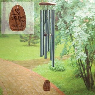Two Shall Become One Personalized Wind Chime