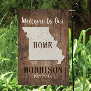 Home State Personalized Garden Flag