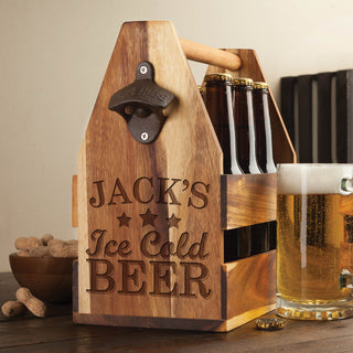 Ice Cold Beer Personalized Beer Caddy