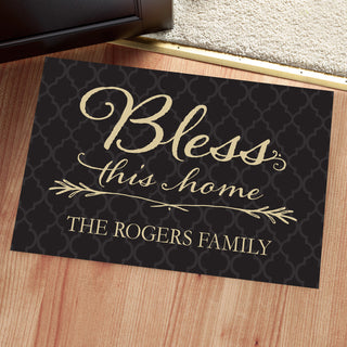 Bless This Home Personalized Oversized Doormat