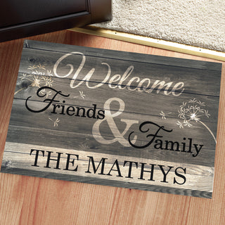 Welcome Friends & Family Personalized Oversized Doormat