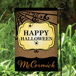 Happy Halloween Personalized Garden Flag