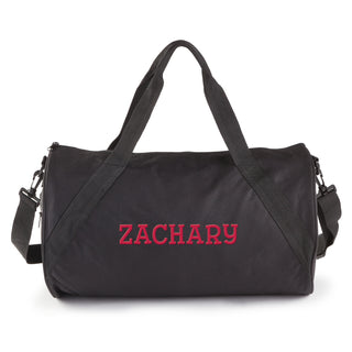 Personalized Black Duffle  Bag