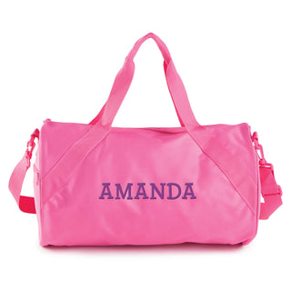 Personalized Pink Duffle Bag