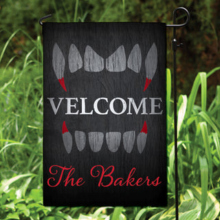 Scary Welcome Personalized Garden Flag