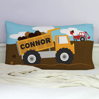 Personalized Construction Pillowcase
