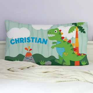 Personalized Dinosaur Pillowcase