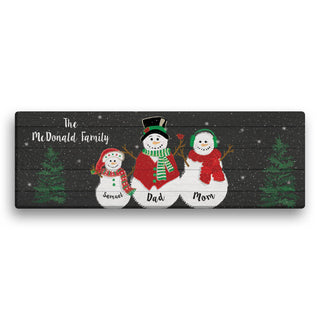 Snow Much Love Personalized 6x18 Canvas--One Kid