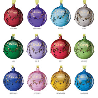 Personalized Birthstone Ornament---January