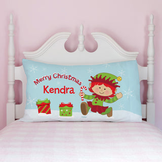 Girl Elf Personalized Pillowcase