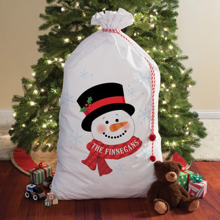 Snowman Personalized Oversized Santa Sack