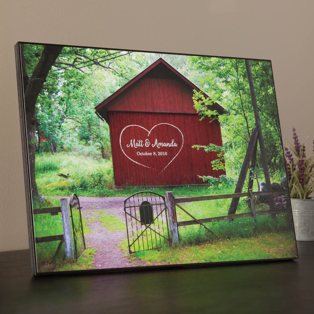 Personalized Barn Gate Lithograph Personalized