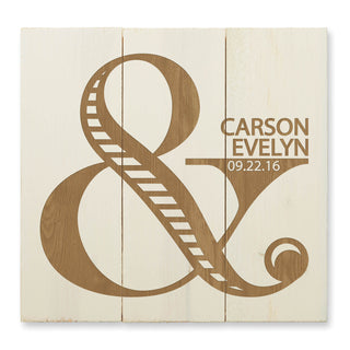 Happy Couple Personalized Wood Pallet Wall Art