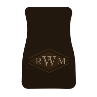 His Monogram Set of 2 Personalized Car Mats
