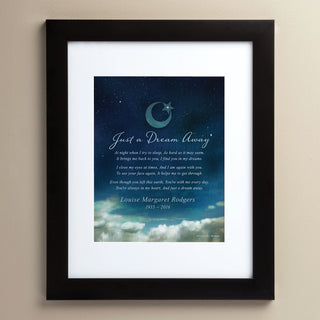 Deborah Birdoes Just A Dream Away Personalized 11x14 Framed Print