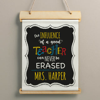 Special Teacher Personalized Hanging Canvas Banner