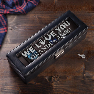 We Love You Personalized Six-Piece Watch Case