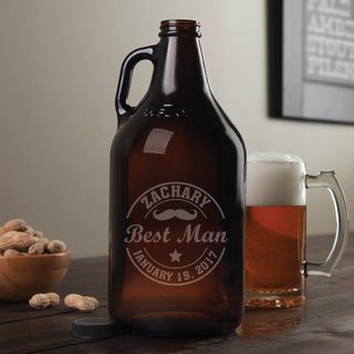 Wedding Party Personalized Beer Growler