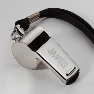 My Name Personalized Silver Coach Whistle