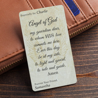 Personalized Wallet Prayer Card For Him