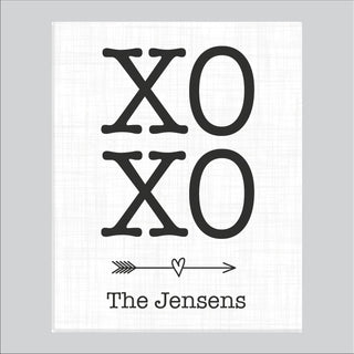 XOXO Personalized 16x20 Canvas