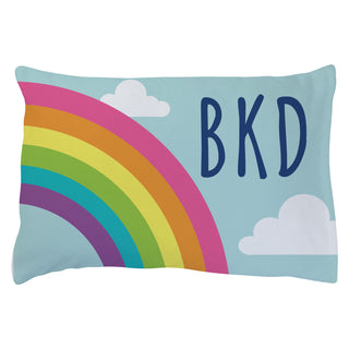 Rainbow Personalized Plush Fleece Pillowcase