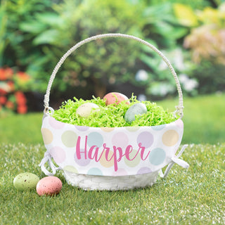 Polka Dots For Her Personalized Easter Basket