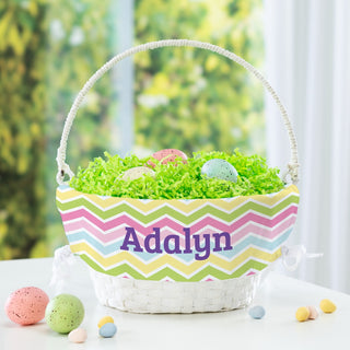 Chevron For Her Personalized Easter Basket