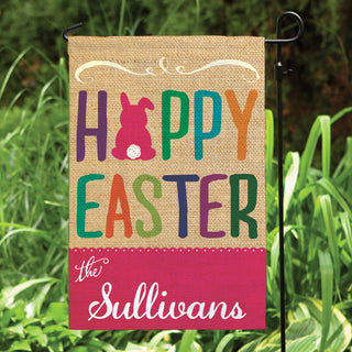 Happy Easter Personalized Garden Flag