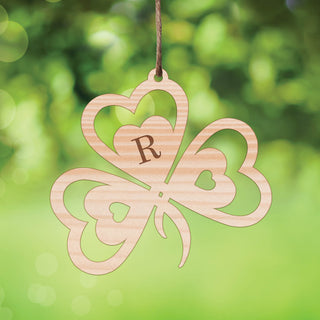 Personalized Wood Shamrock Keepsake