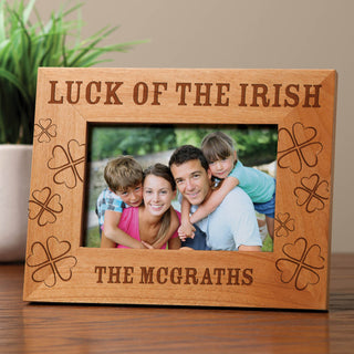 Luck Of The Irish Personalized Wood Frame