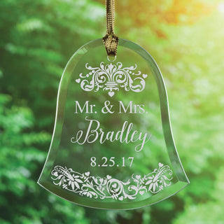 Mr. and Mrs. Personalized Glass Sun Catcher