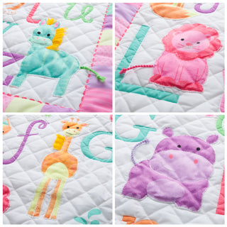 Personalized ABC Quilt - Pastel Colors