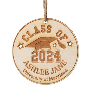 Personalized "Class Of" Wood Ornament