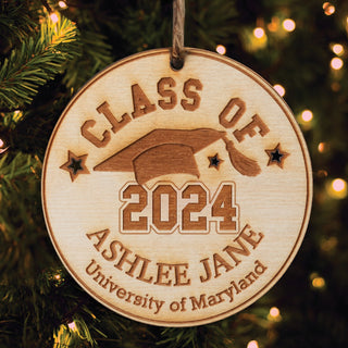 Wood Graduation Ornament