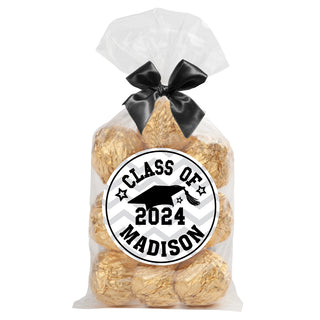 Graduation Personalized 24-Pc Sticker and Treat Bag Set