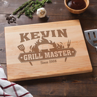 Grill Master Personalized Cutting Board