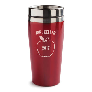 Special Teacher Personalized 16 Oz. Red Travel Mug