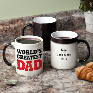 World's Greatest Dad Personalized Color Changing Coffee Mug - 11 oz.