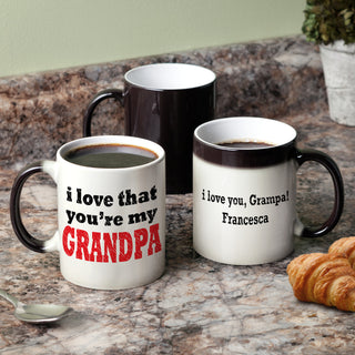 I Love That You're My Grandpa Personalized Color Changing Coffee Mug - 11 oz.