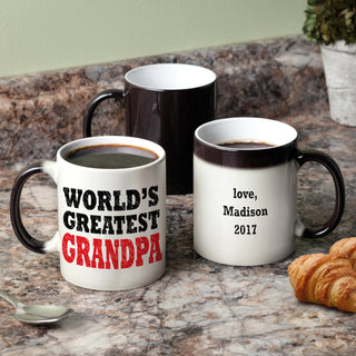 World's Greatest Grandpa Personalized Color Changing Coffee Mug - 11 oz.