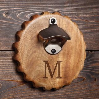 My Initial Personalized Magnetic Beer Cap Holder and Beer Bottle Opener