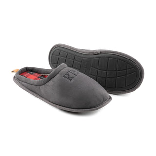 Personalized Men's Gray Clog Slippers---Medium