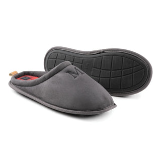 Personalized Men's Gray Clog Slippers---Medium